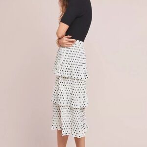 Yumi Kim Cha Cha Tiered Skirt - Polka Dot Tiered Midi Skirt NWT